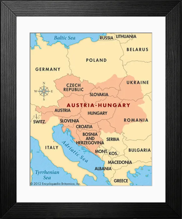 Framed Print : Austria-Hungary Framed Print : Austria-Hungary