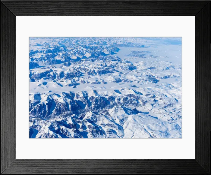 Framed Print : Greenland, Aerial view of Greenland ice sheet Framed Print : Greenland, Aerial view of Greenland ice sheet