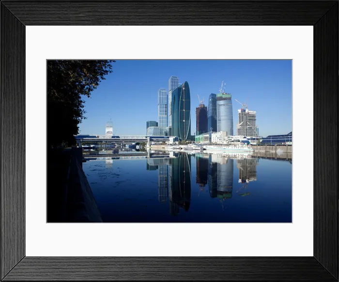 Framed Print : Skyline of the City of Capitals in Moscow, Russia Framed Print : Skyline of the City of Capitals in Moscow, Russia