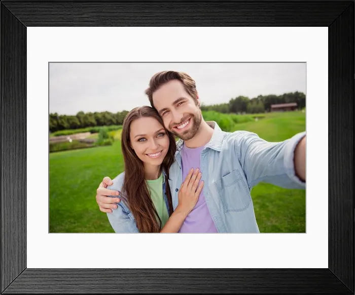 Framed Print : Photo of cheerful smiling beautiful married couple take selfie wife husband enjoying summer vacation celebrate Framed Print : Photo of cheerful smiling beautiful married couple take selfie wife husband enjoying summer vacation celebrate