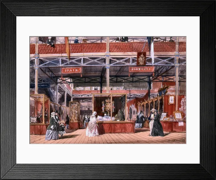Framed Print : Nash Joseph - the Great Exhibition - Spain and Portugal - October 1851 - London Crystal Palace Framed Print : Nash Joseph - the Great Exhibition - Spain and Portugal - October 1851 - London Crystal Palace