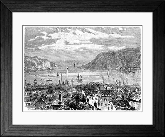 Framed Print : St. Johns on Newfoundland, anonym 1897 Framed Print : St. Johns on Newfoundland, anonym 1897