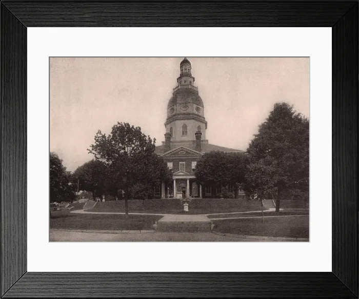 Framed Print : Maryland: State Capitol at Annapolis. Maryland 1903 old antique print picture Framed Print : Maryland: State Capitol at Annapolis. Maryland 1903 old antique print picture