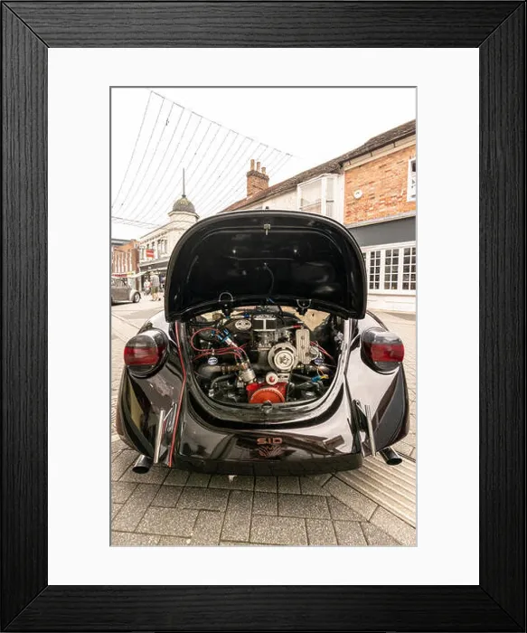 Framed Print : The engine of a 1971 VW Beetle on display at the Plum Jam 2018 - Horsham, West Sussex, UK Framed Print : The engine of a 1971 VW Beetle on display at the Plum Jam 2018 - Horsham, West Sussex, UK