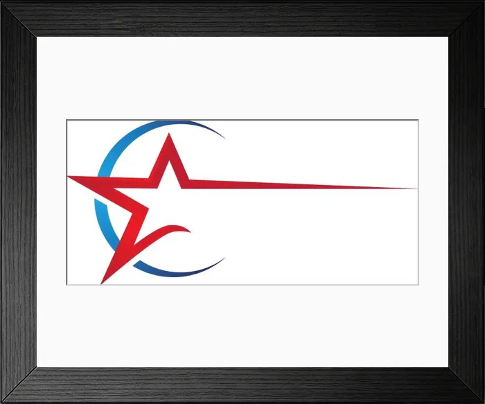 Framed Print : Star Logo Template Framed Print : Star Logo Template