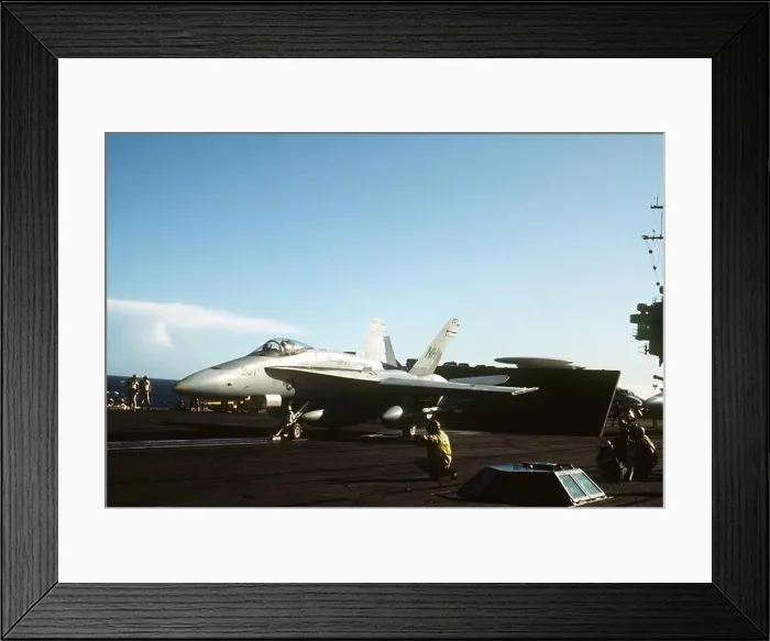 Framed Print : An F / A-18 Hornet aircraft of Marine Strike Fighter Squadron 314 (VMFA-314) Framed Print : An F / A-18 Hornet aircraft of Marine Strike Fighter Squadron 314 (VMFA-314)
