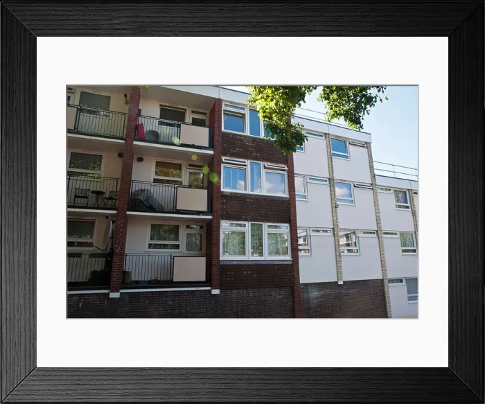 Framed Print : Brent Housing Association block of flats in Wembley, north west london Framed Print : Brent Housing Association block of flats in Wembley, north west london
