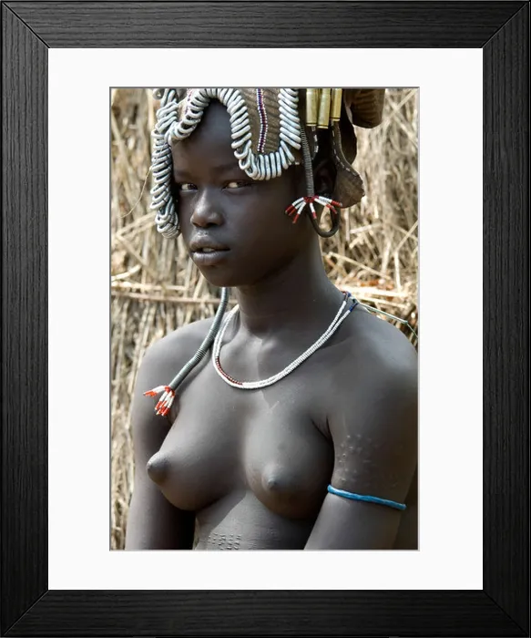Framed Print : Young Girl Mursi Tribe Lower Omo Valley Ethiopia Framed Print : Young Girl Mursi Tribe Lower Omo Valley Ethiopia