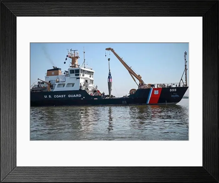 Framed Print : The crew of the Coast Guard Cutter James Rankin Framed Print : The crew of the Coast Guard Cutter James Rankin