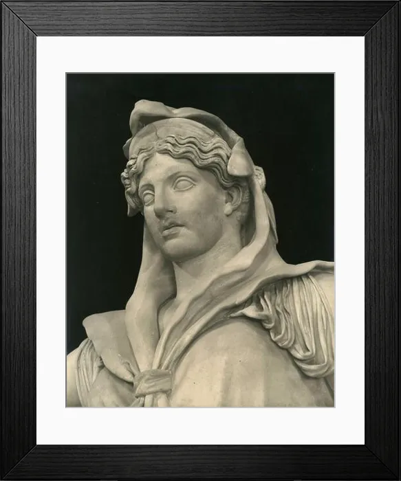 Framed Print : Head of the statue of Juno Sospita, Italy 1930s Framed Print : Head of the statue of Juno Sospita, Italy 1930s