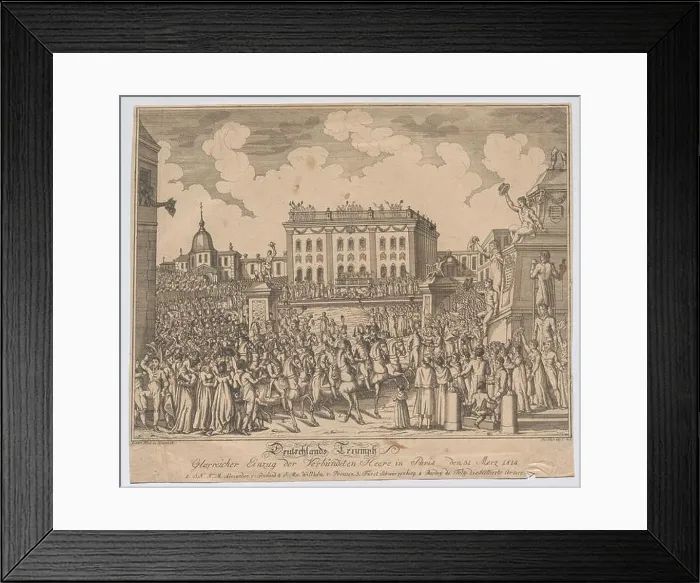 Framed Print : Germany's triumph / glorious entry of the allied armies in Paris on March 31 Framed Print : Germany's triumph / glorious entry of the allied armies in Paris on March 31