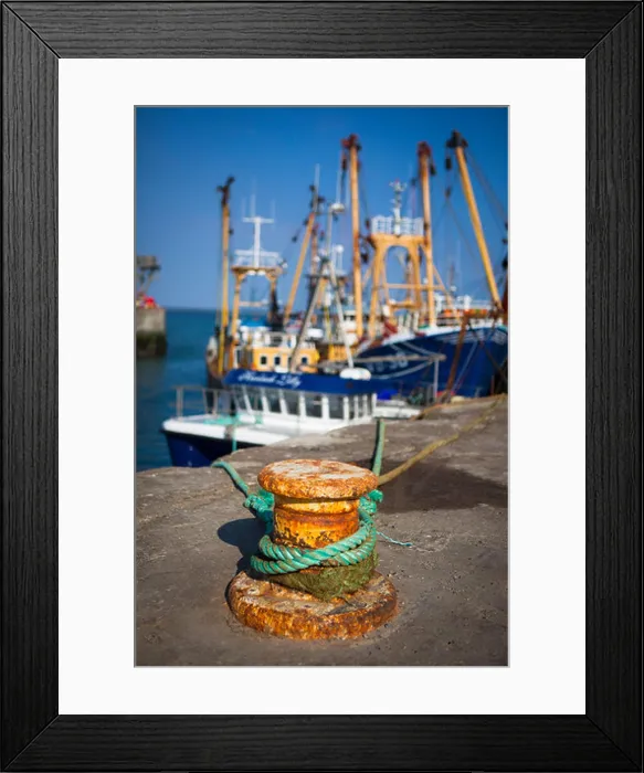 Framed Print : Fishing boats tied up in Kilmore Quay, Wexford, Ireland Framed Print : Fishing boats tied up in Kilmore Quay, Wexford, Ireland