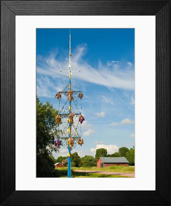 Framed Print : Traditional midsummer pole near Mariehamn in the Åland Islands Finland Framed Print : Traditional midsummer pole near Mariehamn in the Åland Islands Finland