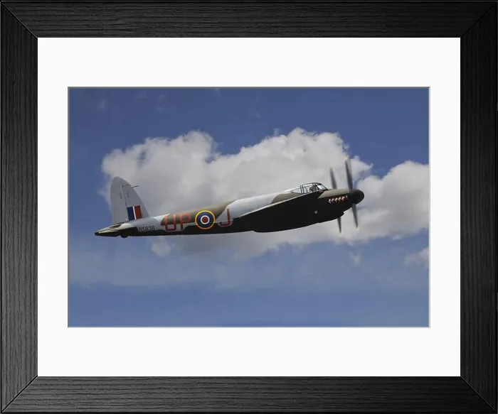 Framed Print : de Havilland Mosquito over Seattle Framed Print : de Havilland Mosquito over Seattle
