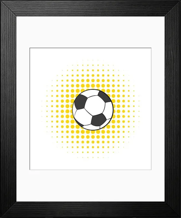 Framed Print : Soccer ball icon, comics style Framed Print : Soccer ball icon, comics style