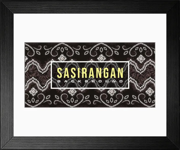 Framed Print : Sasirangan, tie and dye traditional art from South Borneo in vector format Framed Print : Sasirangan, tie and dye traditional art from South Borneo in vector format