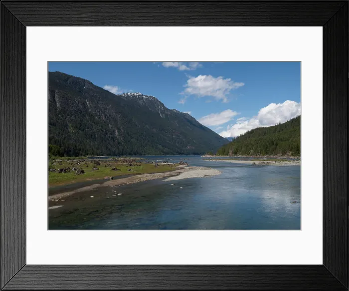 Framed Print : Thelwood Creek flowing into Buttle Lake on Vancouver Island, British Columbia, Canada Framed Print : Thelwood Creek flowing into Buttle Lake on Vancouver Island, British Columbia, Canada