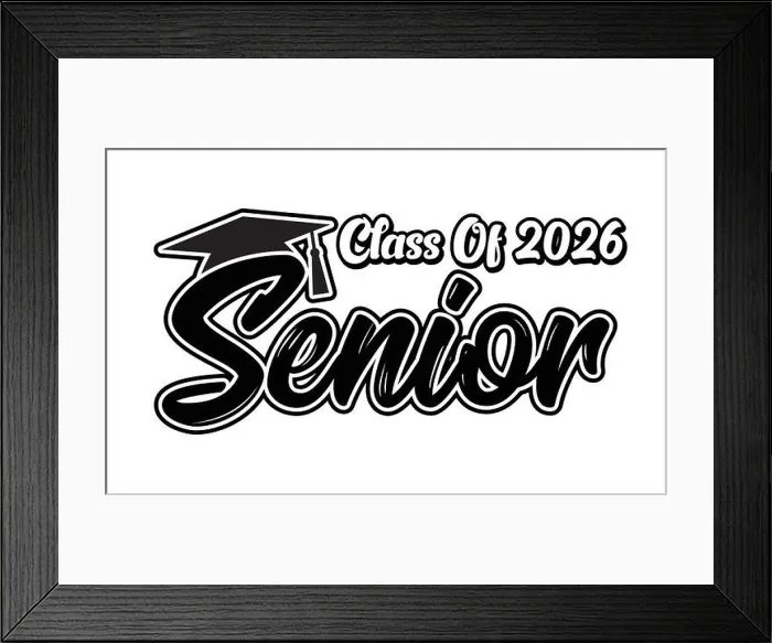 Framed Print : Seniors Class Of 2026 Vector, Tshirt Design Framed Print : Seniors Class Of 2026 Vector, Tshirt Design