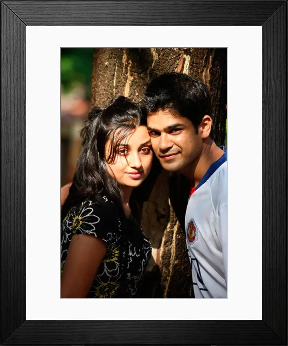 Framed Print : Indian girl and boy Framed Print : Indian girl and boy