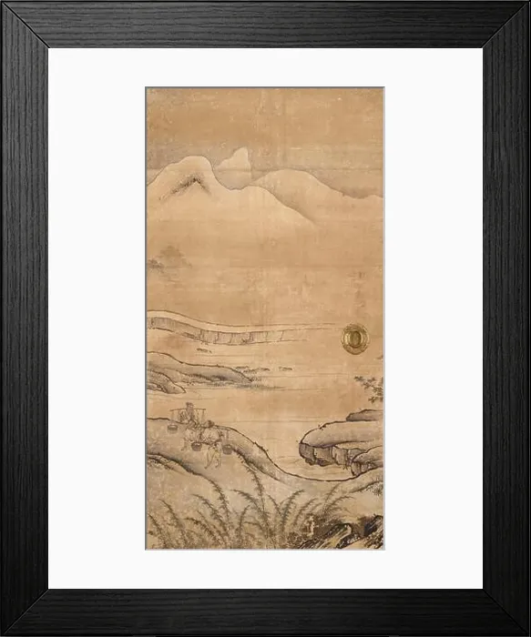 Framed Print : Winter center left from the set Rice Farming in the Four Seasons