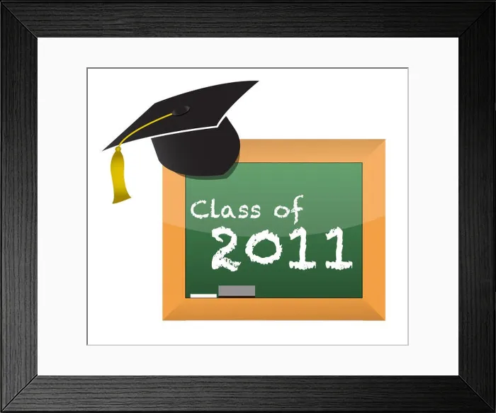 Framed Print : Class of 2011 school education concept illustration design Framed Print : Class of 2011 school education concept illustration design
