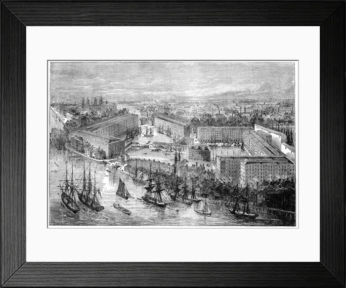 Framed Print : St Katharine Docks, in the London Borough of Tower Hamlets Framed Print : St Katharine Docks, in the London Borough of Tower Hamlets