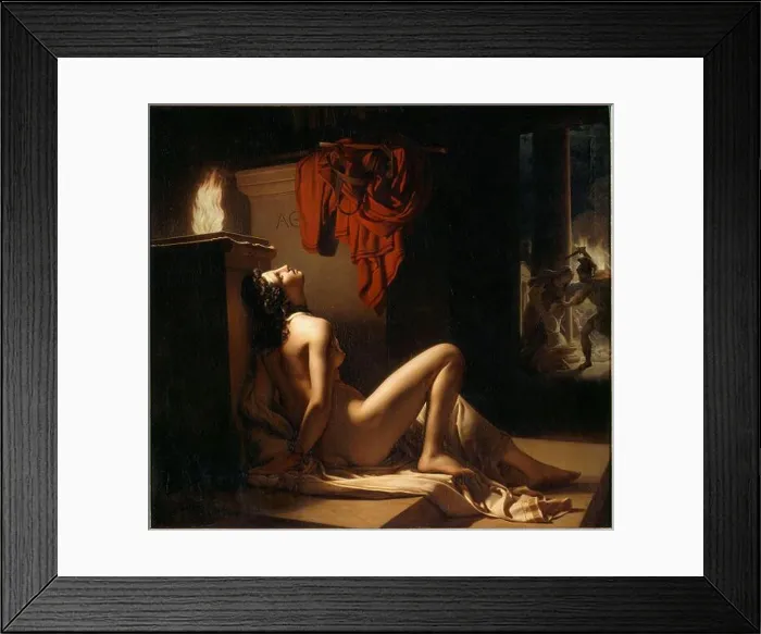 Framed Print : Jérome Martin Langlois the Younger – Cassandra Imploring the Vengeance of Minerva against Ajax Framed Print : Jérome Martin Langlois the Younger – Cassandra Imploring the Vengeance of Minerva against Ajax