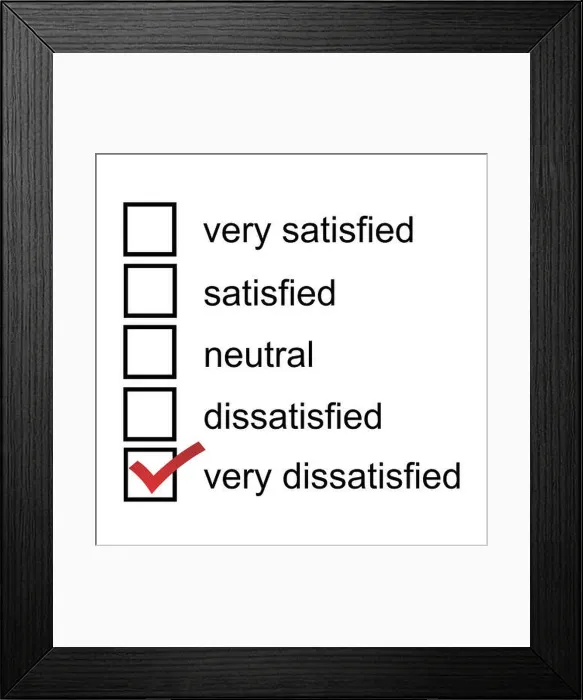 Framed Print : A feedback form very dissatisfied 5 point likert scale satisfaction survey Framed Print : A feedback form very dissatisfied 5 point likert scale satisfaction survey