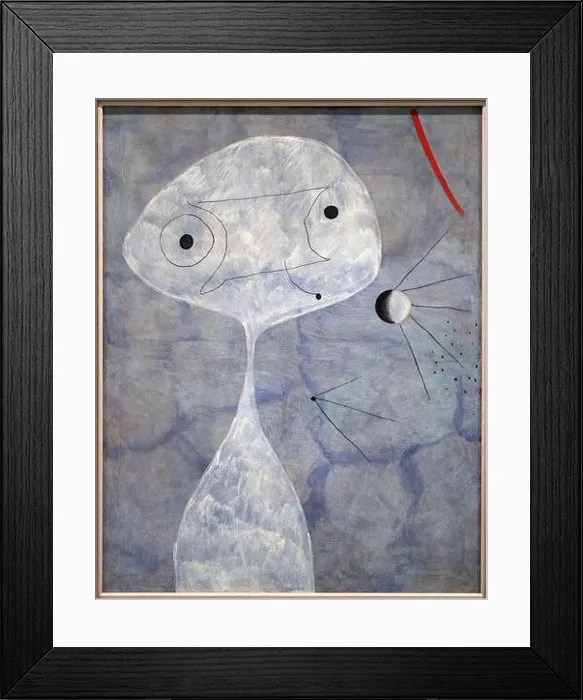 Framed Print : Painting (Man with a Pipe), 1925, Joan Miró (1893-1983) Framed Print : Painting (Man with a Pipe), 1925, Joan Miró (1893-1983)