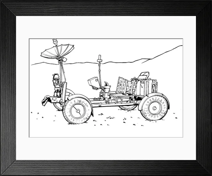 Framed Print : Moon buggy
