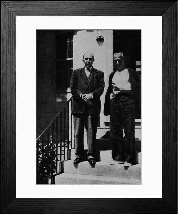 Framed Print : PEDRO SALINAS Y LUIS CERNUDA EN 1948. Location: FUNDACION PABLO IGLESIAS, MADRID Framed Print : PEDRO SALINAS Y LUIS CERNUDA EN 1948. Location: FUNDACION PABLO IGLESIAS, MADRID