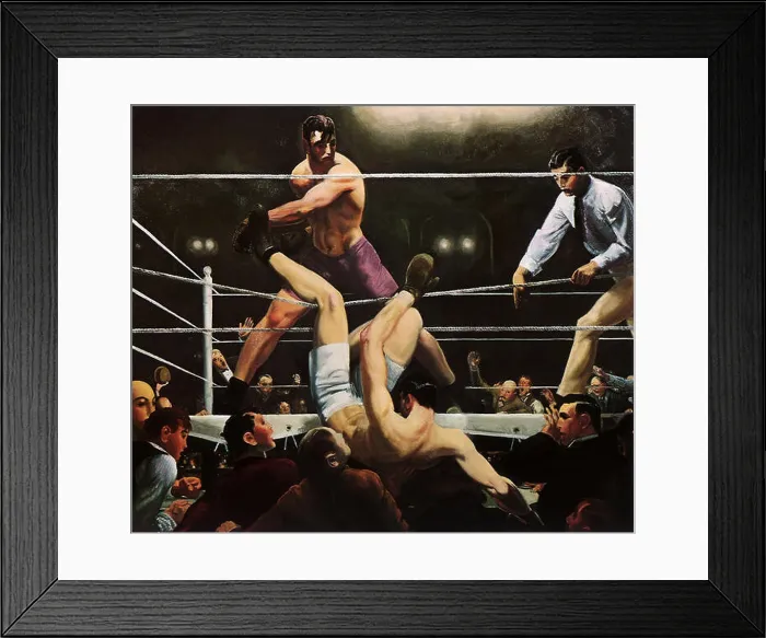 Framed Print : Luis Angel Firpo knocking Jack Dempsey out of Ring Framed Print : Luis Angel Firpo knocking Jack Dempsey out of Ring