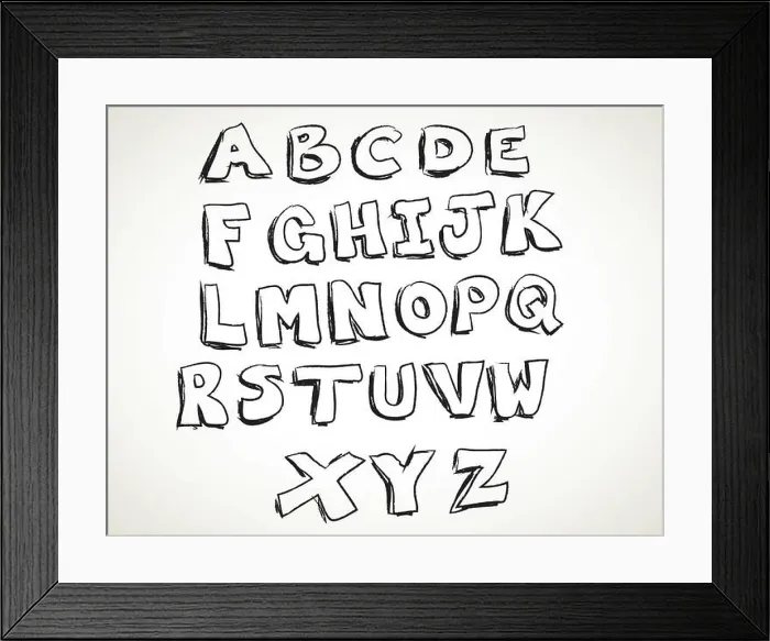 Framed Print : abcdefghijklmnopqrstuvwxyz Framed Print : abcdefghijklmnopqrstuvwxyz