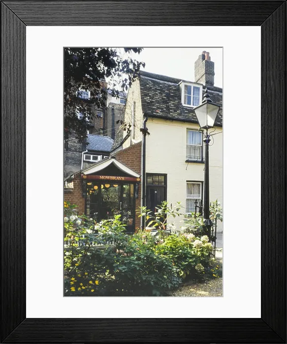 Framed Print : Mowbrays Bookshop, St Edwards Passage, Cambridge, England, UK. Circa 1990's Framed Print : Mowbrays Bookshop, St Edwards Passage, Cambridge, England, UK. Circa 1990's
