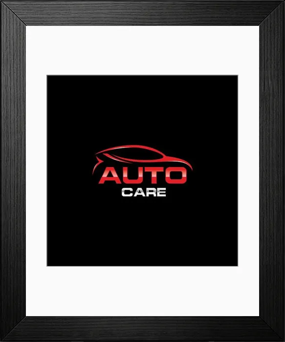 Framed Print : van cargo truck logistic express logo icon vector template