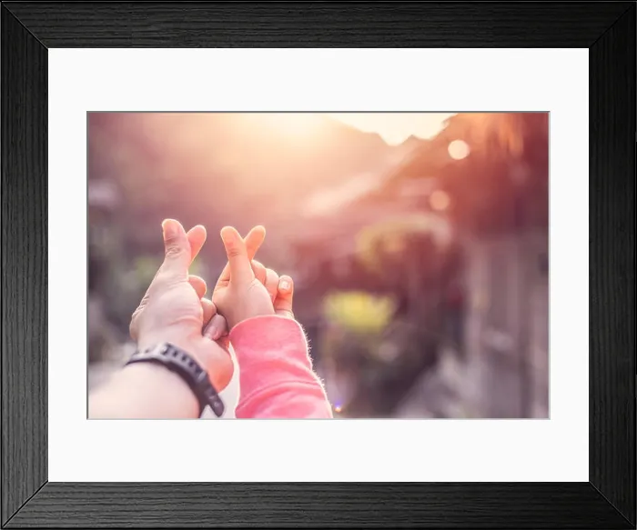 Framed Print : couple lover hand mini heart sign symbol for loveing together concept Framed Print : couple lover hand mini heart sign symbol for loveing together concept