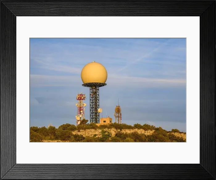 Framed Print : Summit of Puig de Randa, with the radar of Enaire (Algaida)