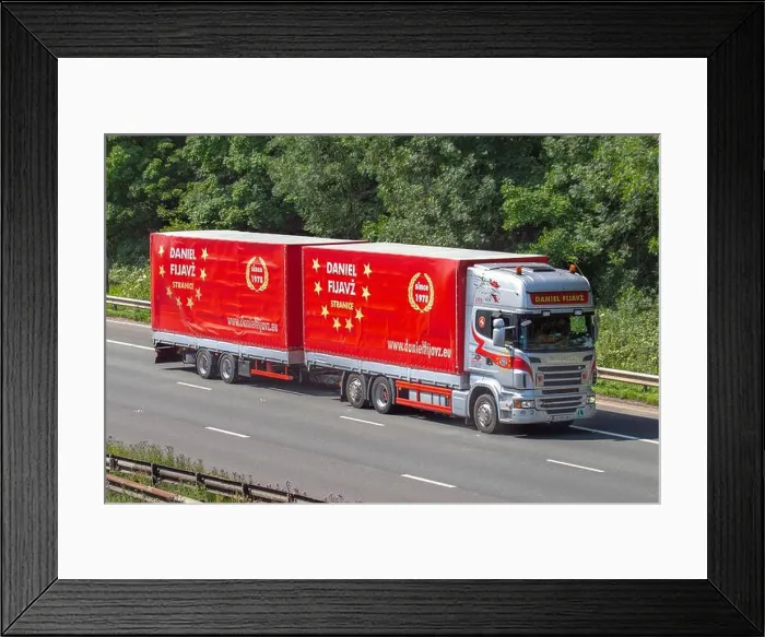 Framed Print : Daniel Fijavz Transport Of Slovenia Haulage delivery trucks Framed Print : Daniel Fijavz Transport Of Slovenia Haulage delivery trucks