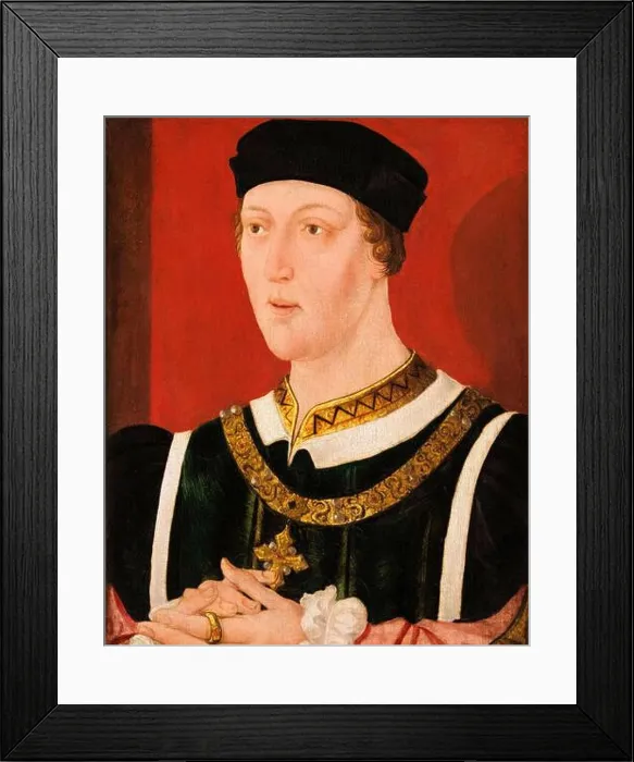 Framed Print : Henry VI of England (1421-1471), King of England (1422-1461), portrait painting in oil on panel circa 1540 Framed Print : Henry VI of England (1421-1471), King of England (1422-1461), portrait painting in oil on panel circa 1540