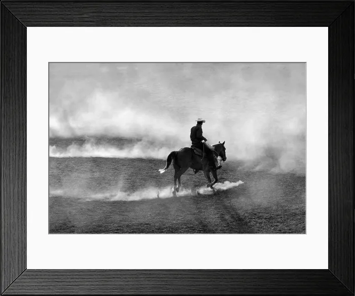 Framed Print : Cowboy practicing before the Chief Joseph Days Rodeo in Joseph, Oregon Framed Print : Cowboy practicing before the Chief Joseph Days Rodeo in Joseph, Oregon