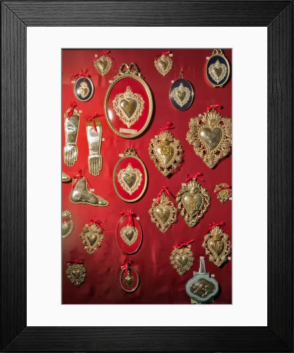 Framed Print : Ex Voto, Saint Alfio church, Trecastagni, Sicily, Italy Framed Print : Ex Voto, Saint Alfio church, Trecastagni, Sicily, Italy