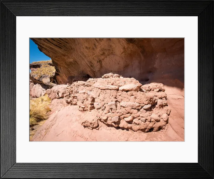 Framed Print : Chullpas or pre-Inca funerary monuments igloo-shaped in the Tinajani Canyon, Puno Region, Peru