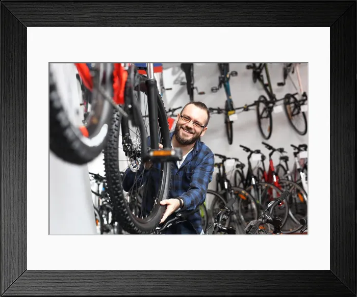Framed Print : bicycle shop. bicycle shop bicycle salon. bicycle seller in a bicycle lounge Framed Print : bicycle shop. bicycle shop bicycle salon. bicycle seller in a bicycle lounge