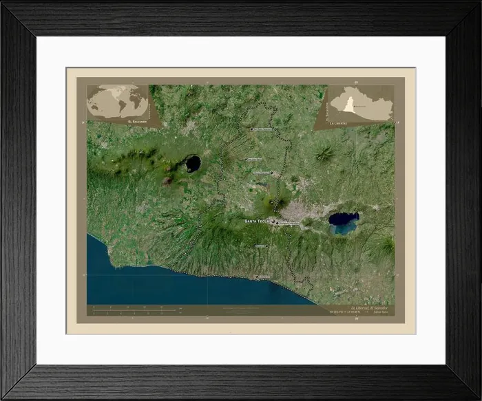 Framed Print : La Libertad, department of El Salvador Framed Print : La Libertad, department of El Salvador