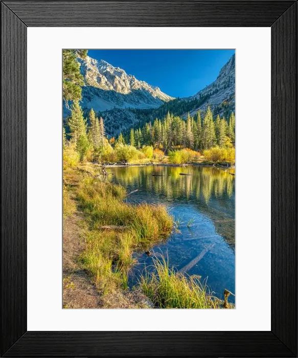 Framed Print : A vertical scenic view of the Lundy Canyon with a lake in Sierra Nevada Framed Print : A vertical scenic view of the Lundy Canyon with a lake in Sierra Nevada