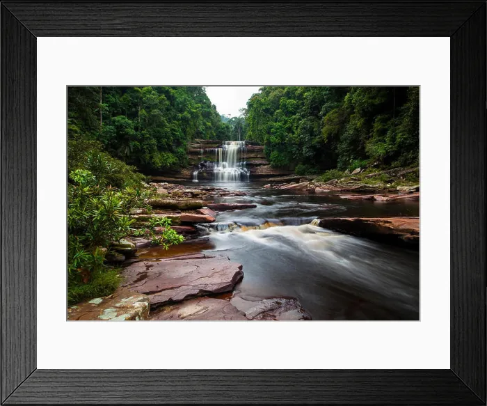 Framed Print : Maliau Waterfalls, Maliau Basin Conservation Area