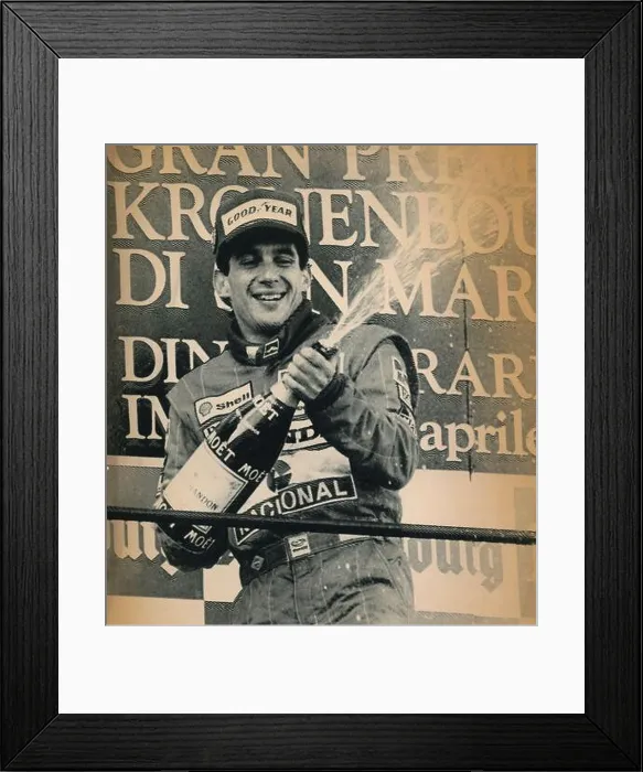 Framed Print : Brazilian racing driver Ayrton Senna, San Marino Grand Prix 1989 Framed Print : Brazilian racing driver Ayrton Senna, San Marino Grand Prix 1989