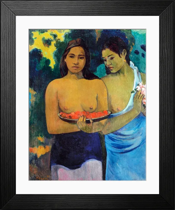 Framed Print : Paul Gauguin, Two Tahitian Women 1899 Oil on canvas. Metropolitan Museum of Art, New York City Framed Print : Paul Gauguin, Two Tahitian Women 1899 Oil on canvas. Metropolitan Museum of Art, New York City