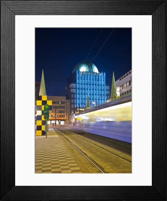Framed Print : STEINTOR STATION, TRAM, ART PROJECT BUSSTOP, ANZEIGER HOCHHAUS HIGH RISE, HANOVER, LOWER SAXONY, GERMANY Framed Print : STEINTOR STATION, TRAM, ART PROJECT BUSSTOP, ANZEIGER HOCHHAUS HIGH RISE, HANOVER, LOWER SAXONY, GERMANY