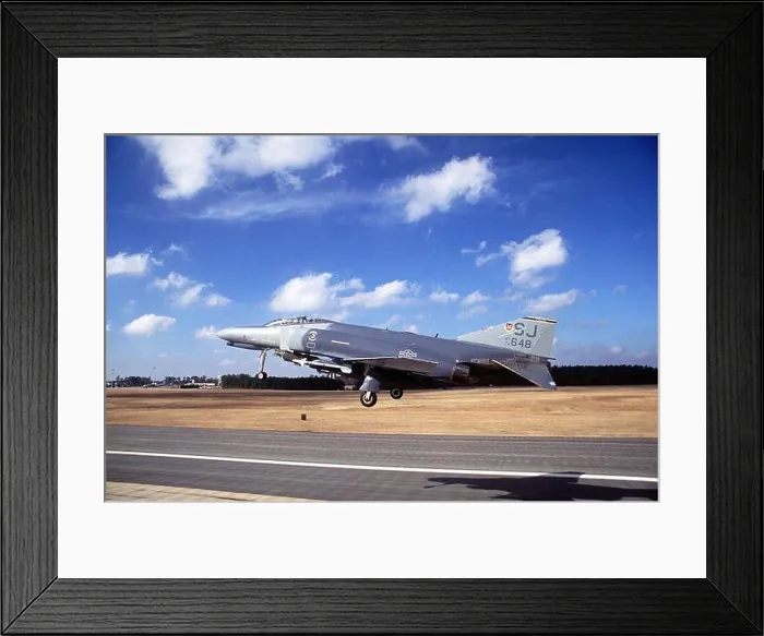 Framed Print : A 335th Tactical Fighter Squadron F-4E Phantom II aircraft takes off on a mission Framed Print : A 335th Tactical Fighter Squadron F-4E Phantom II aircraft takes off on a mission